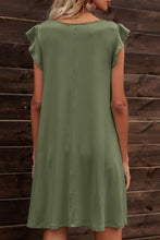 Load image into Gallery viewer, Butterfly Sleeve Round Neck Dress