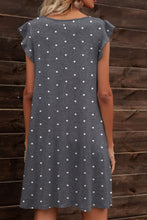 Load image into Gallery viewer, Butterfly Sleeve Round Neck Dress
