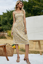 Load image into Gallery viewer, Floral Frill Trim Sleeveless Dress