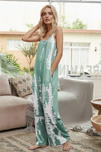 Load image into Gallery viewer, Tie-Dye Spaghetti Strap Jumpsuit with Pockets