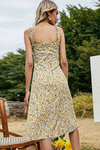 Load image into Gallery viewer, Floral Frill Trim Sleeveless Dress