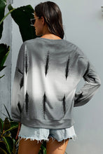 Load image into Gallery viewer, Tie-Dye Drop Shoulder Round Neck Sweatshirt