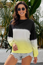 Load image into Gallery viewer, Tie-Dye Drop Shoulder Round Neck Sweatshirt