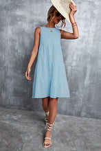 Load image into Gallery viewer, Sleeveless Round Neck Tiered Dress