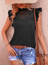 Load image into Gallery viewer, Swiss Dot Butterfly Sleeve Top