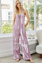 Load image into Gallery viewer, Tie-Dye Spaghetti Strap Jumpsuit with Pockets