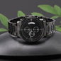 Best Dad Ever Engraved Black Chronograph Watch