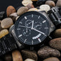 Best Dad Ever Engraved Black Chronograph Watch