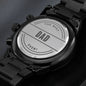 Best Dad Ever Engraved Black Chronograph Watch