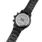 Best Dad Ever Engraved Black Chronograph Watch