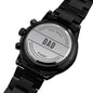 Best Dad Ever Engraved Black Chronograph Watch