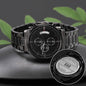 Best Dad Ever Engraved Black Chronograph Watch