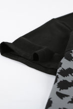 Load image into Gallery viewer, Leopard Print Color Block Short Sleeve T-Shirt