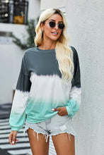 Load image into Gallery viewer, Tie-Dye Drop Shoulder Round Neck Sweatshirt