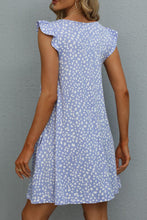 Load image into Gallery viewer, Butterfly Sleeve Round Neck Dress