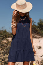 Load image into Gallery viewer, Tie Back Sleeveless Tiered Dress