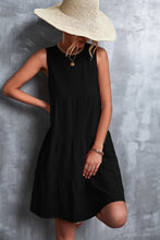 Load image into Gallery viewer, Sleeveless Round Neck Tiered Dress
