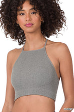 Load image into Gallery viewer, RIBBED SEAMLESS CROPPED CAMI TOP
