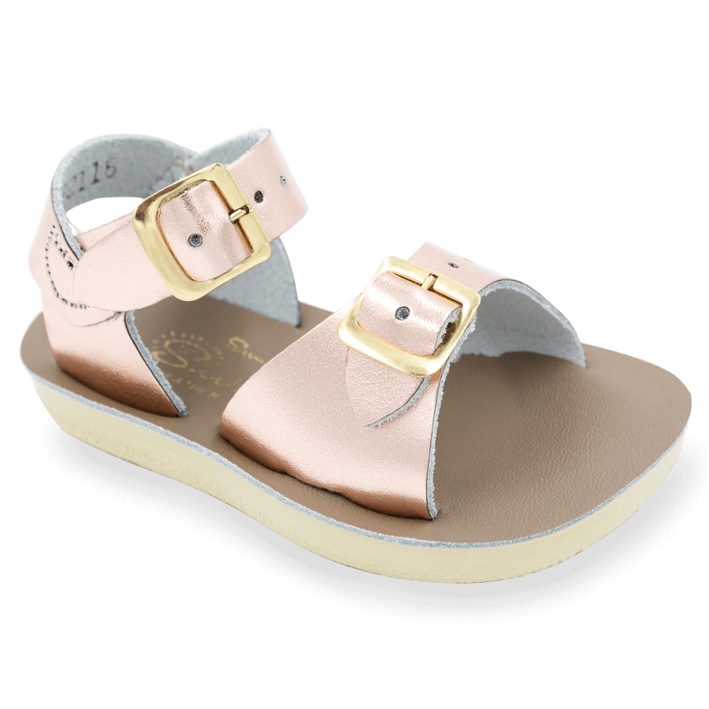 PREORDER Sun San Surfer Sandals in Rose Gold