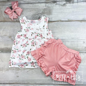 Pete & Lucy Floral  2 Pc Short Set