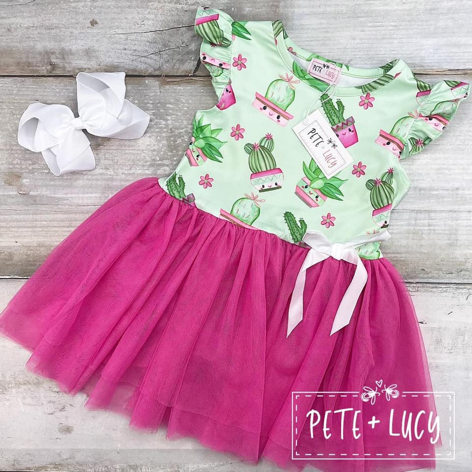 Pete & Lucy Succulent Tutu Dress