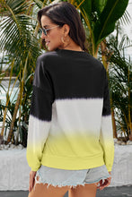 Load image into Gallery viewer, Tie-Dye Drop Shoulder Round Neck Sweatshirt
