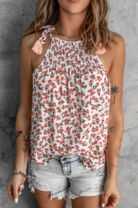 Floral Tied Tassel Cami