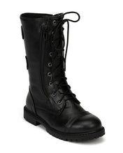 Load image into Gallery viewer, CLEARANCE Little Angel Combat Style Boots in Black
