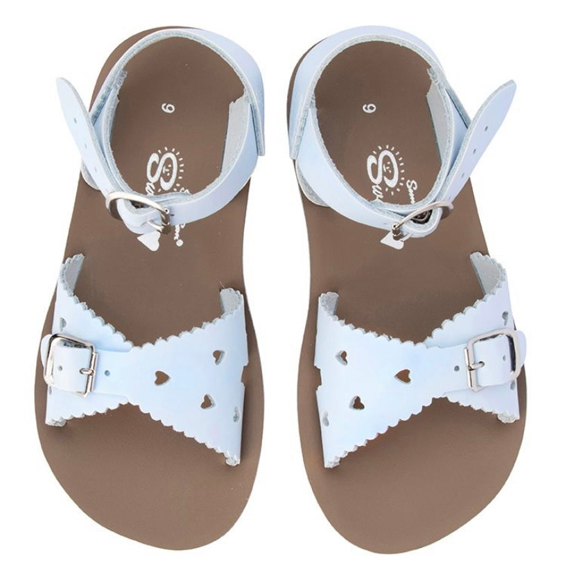 PREORDER Sun San Sweetheart Sandals in Light Blue